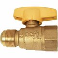 Dormont 5/8 In. OD Male Flare x 1/2 In. FIP Forged Brass Gas Shutoff Valve 91-3032R